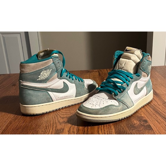 Jordan Other - Nike Air Jordan 1 Retro High OG Turbo Green White Mens Size 12